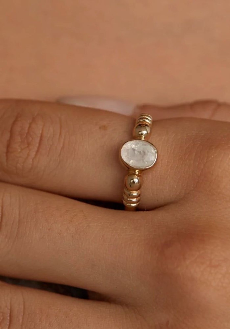 Accessories Tonimay Gold Jewels | Harper Moonstone Ring