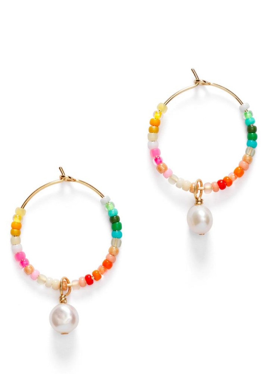 Accessories Anni Lu Gold Jewels | Rainbow Nomad Hoop Earrings