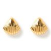 Accessories Arms Of Eve Earrings | Pearla Gold Shell Earrings