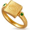 Accessories Temple of the Sun Gold Jewels | Osiris Seal Ring - Gold