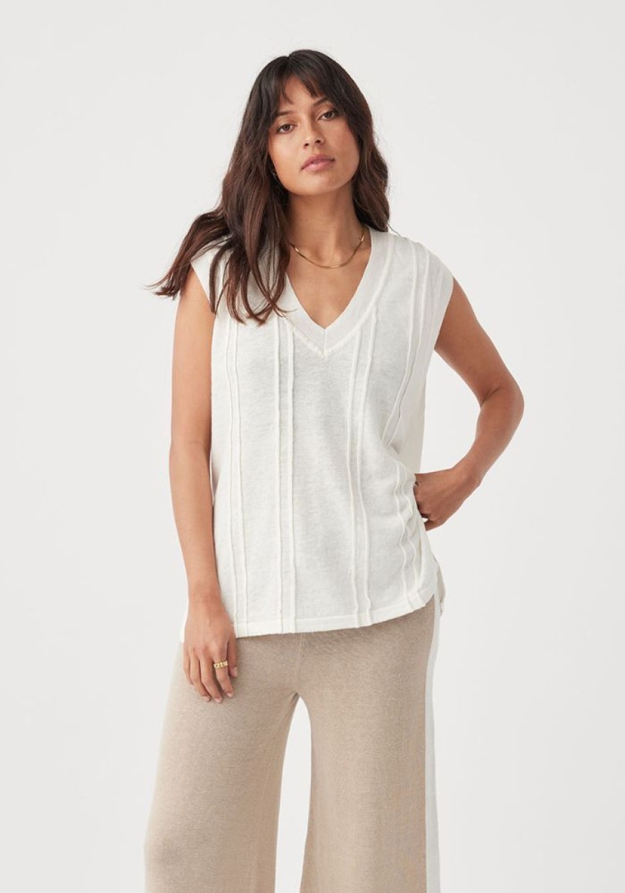 Fashion Arcaa Movement Tops | Darcy Vest Cream