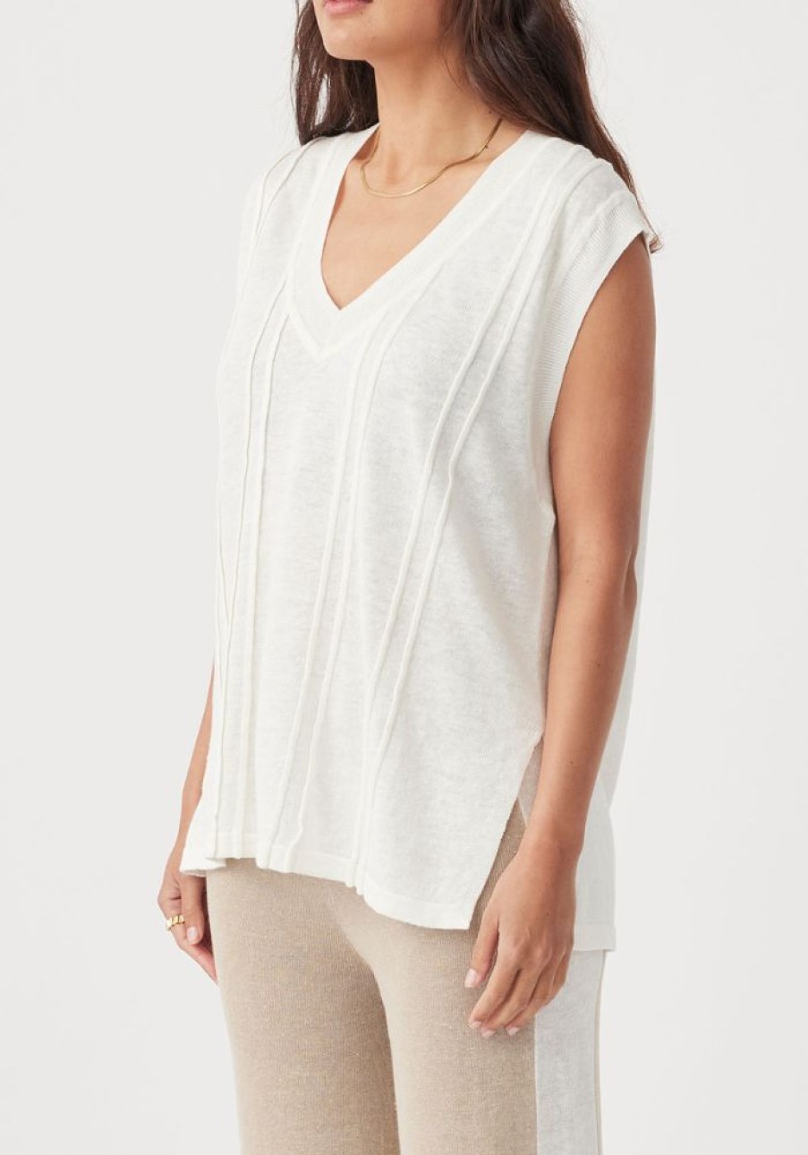 Fashion Arcaa Movement Tops | Darcy Vest Cream